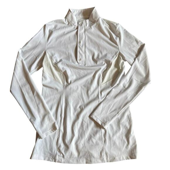 Women’s Sync Equestrian White Elevate CoolTech Top Long Sleeve Shirt Size XL - Picture 1 of 4